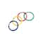 Set of 4 Vibrantly Colored Dive Ring Swimming Pool Toys 5.75"